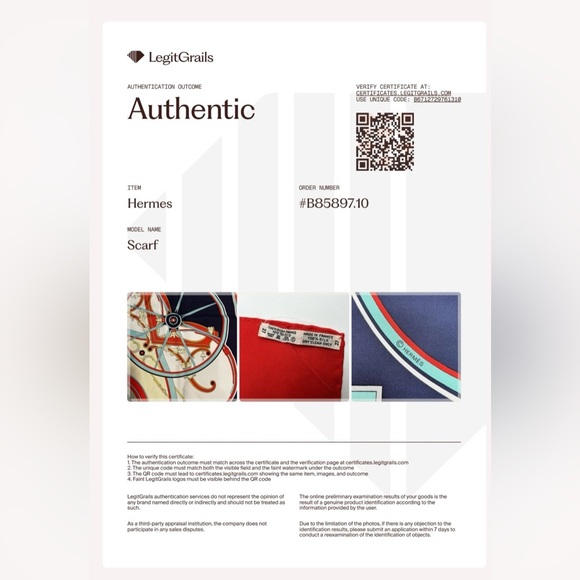 Hermes 100% Silk Scarf - EUC with COA - Picture 2 of 13